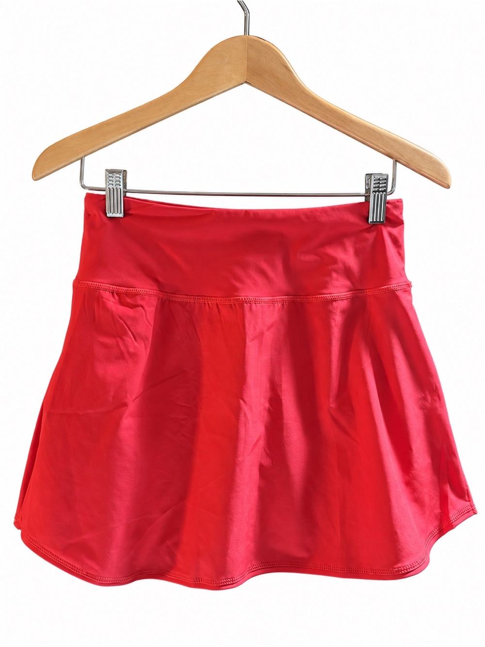 Baleaf Red Pleated Athletic Skirt Skort - Picture 2 of 3